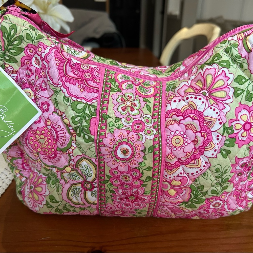 Vera Bradley Pink and Green Floral Women's Bag nwt